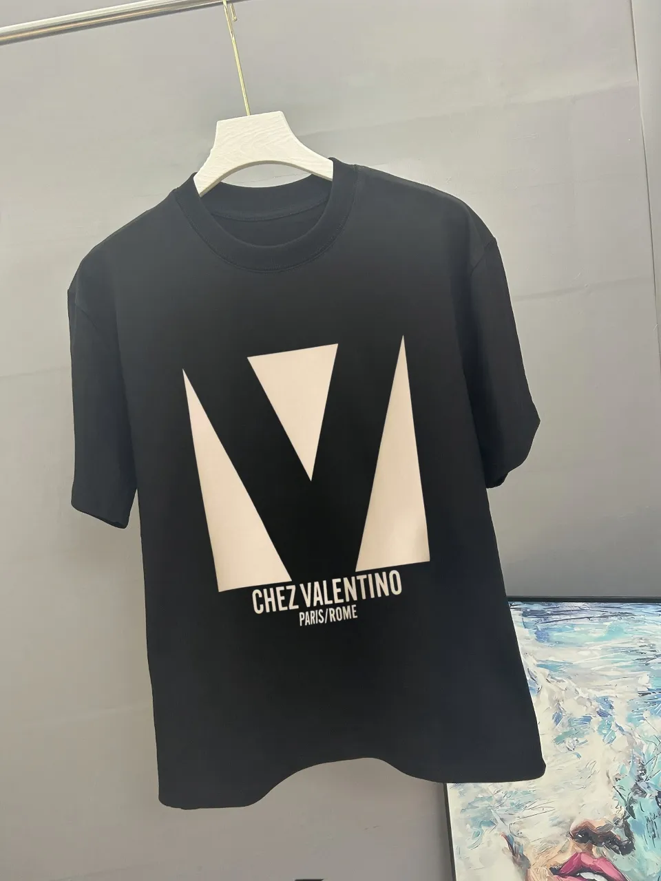 VALENTNO 2024 Classic T 280 ， Breathable ， ， ！ Same Style ：White Black -Size：S M L Xl
